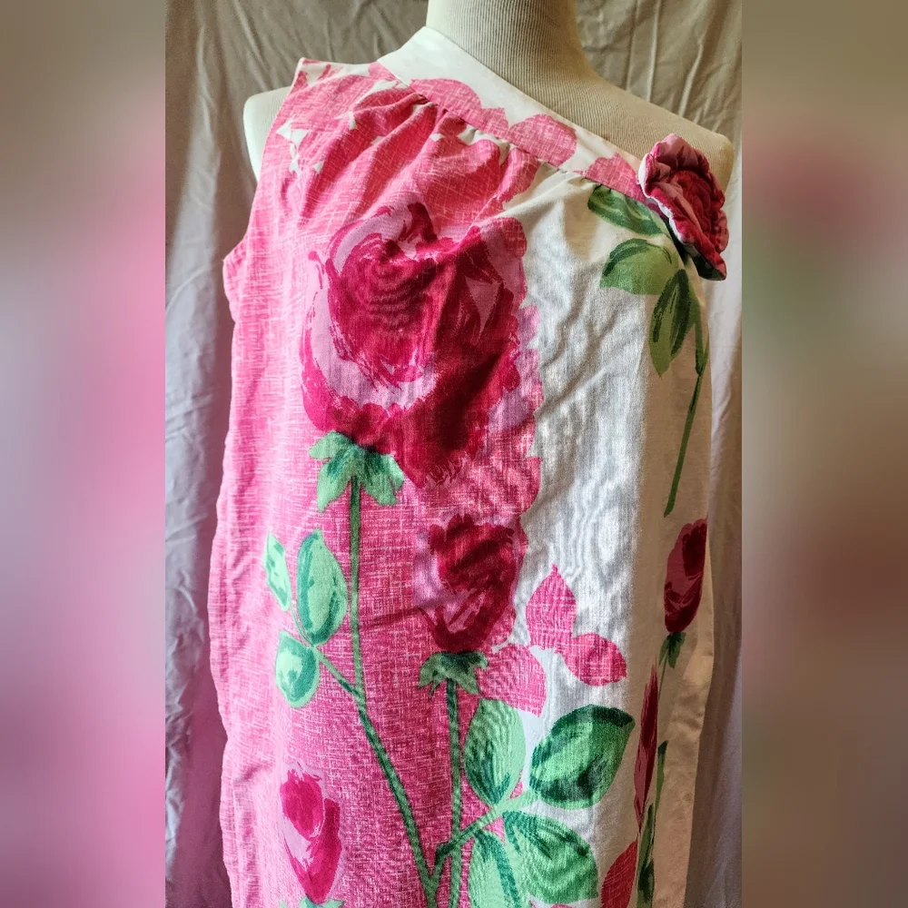 1960's one shoulder summer dress - Picture 2 of 5